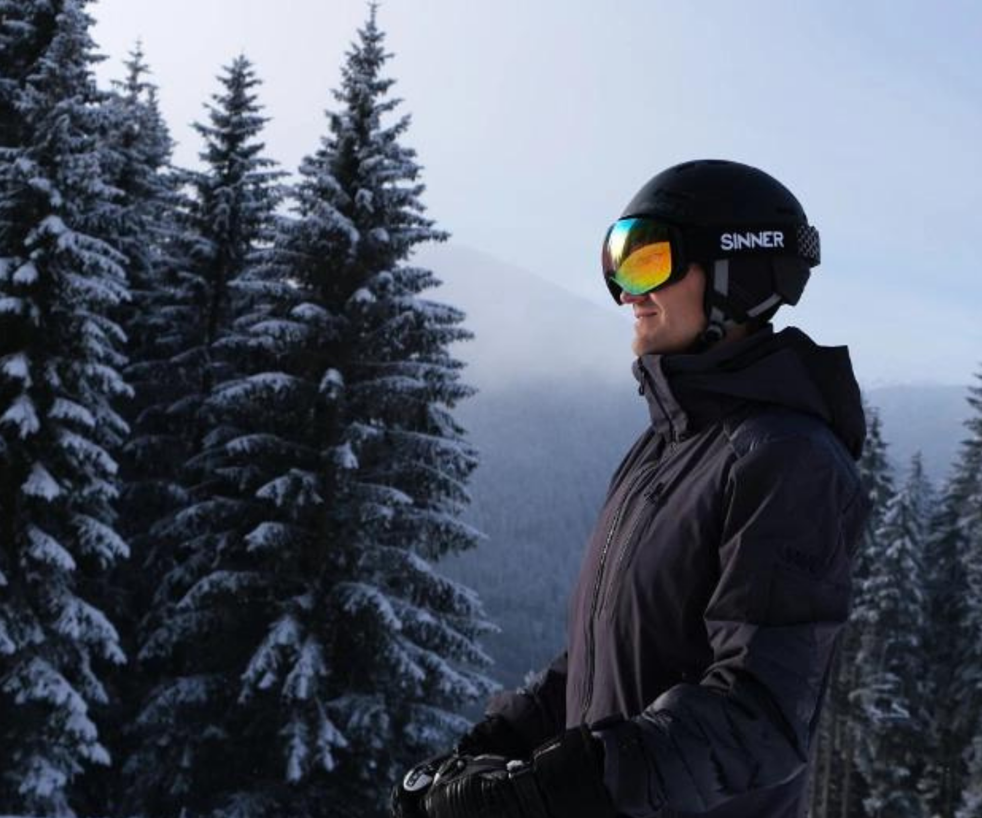 Sinner Skibril op de piste